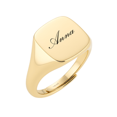 Personalisierter Chevalier Quadrato Ring