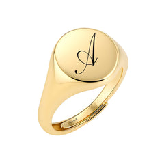 Personalisierter Chevalier-Ring Tondo