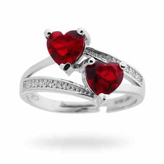 Doppelring Rotes Herz