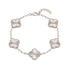 Kleeblatt-Armband mit Soleil-Verarbeitung