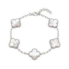 Quadrifoglio Armband mit Perlmutt