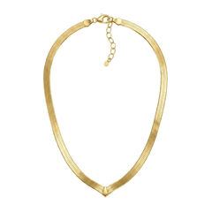 "V" Snake Flat Chain Necklace