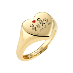 Anello Chevalier Herz Familie