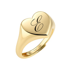 Personalisierter Chevalier-Herzring