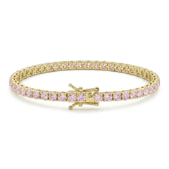 Tennisarmband Zirkon Rosa 3 mm