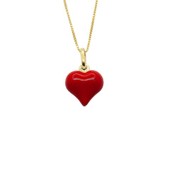 Kette Herz Bombato Emaille Rot